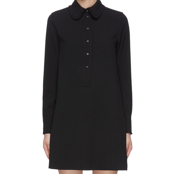 Ganni Black Shirt Dress - Picture 1 of 3